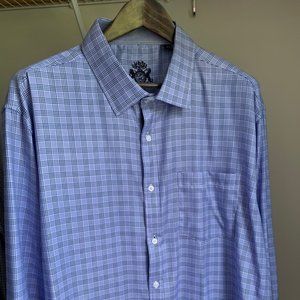 English Laundry AWESOME blue dress shirt 19 36/37